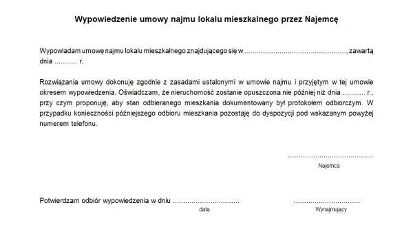 Jak napisać wypowiedzenie umowy najmu bez przykrych konsekwencji prawnych