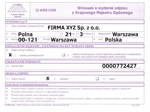 Szybki i prosty sposób na aktualny odpis z KRS bez zbędnego czekania