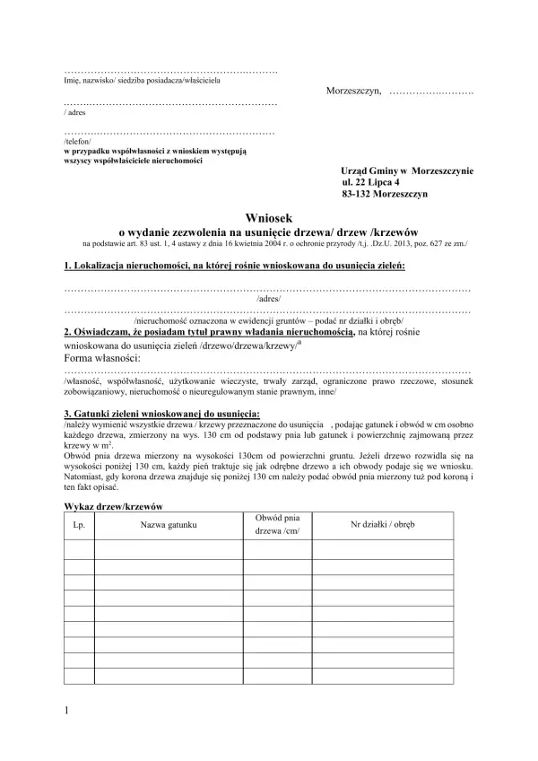Jak skutecznie uzasadnić wniosek o wycinkę drzew bez konsekwencji prawnych